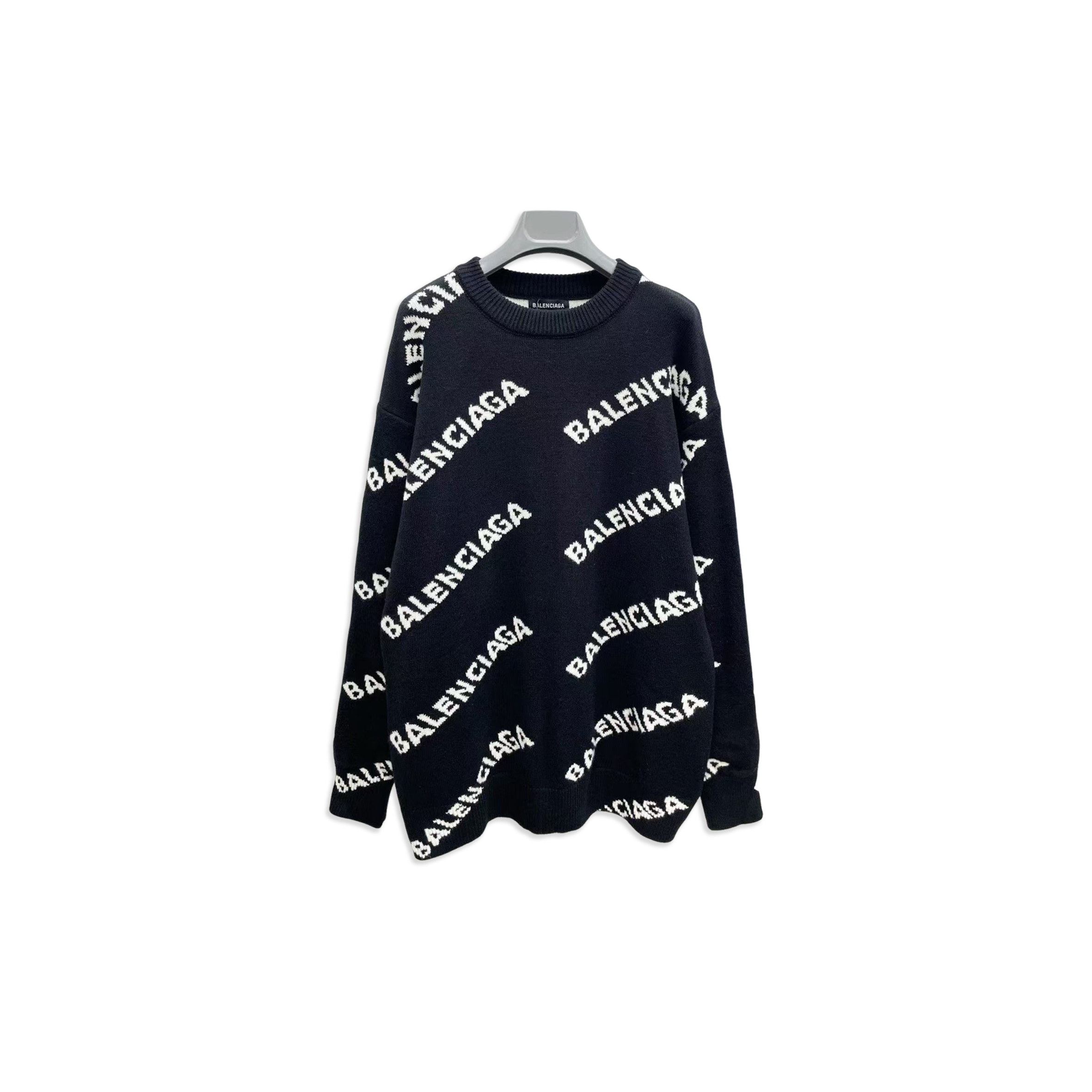BALENCIAGA ALLOVER LOGO SWEATSHIRT 620983T15671070